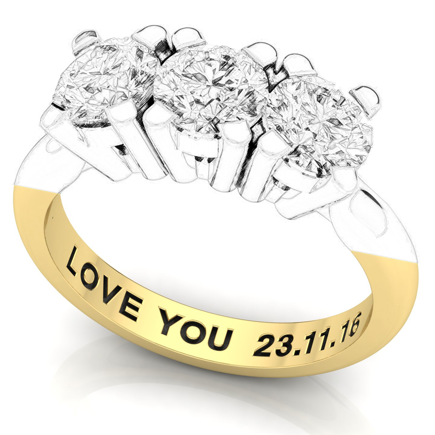 Trilogy RIng Certificate su montatura Waterlily in Yellow Gold 18 kt con Ruby 0.90Ct / X /  - Certificati: IGI, GIA, HRD - Weight: 0.03g - Price: 2.327,20&nbsp;€