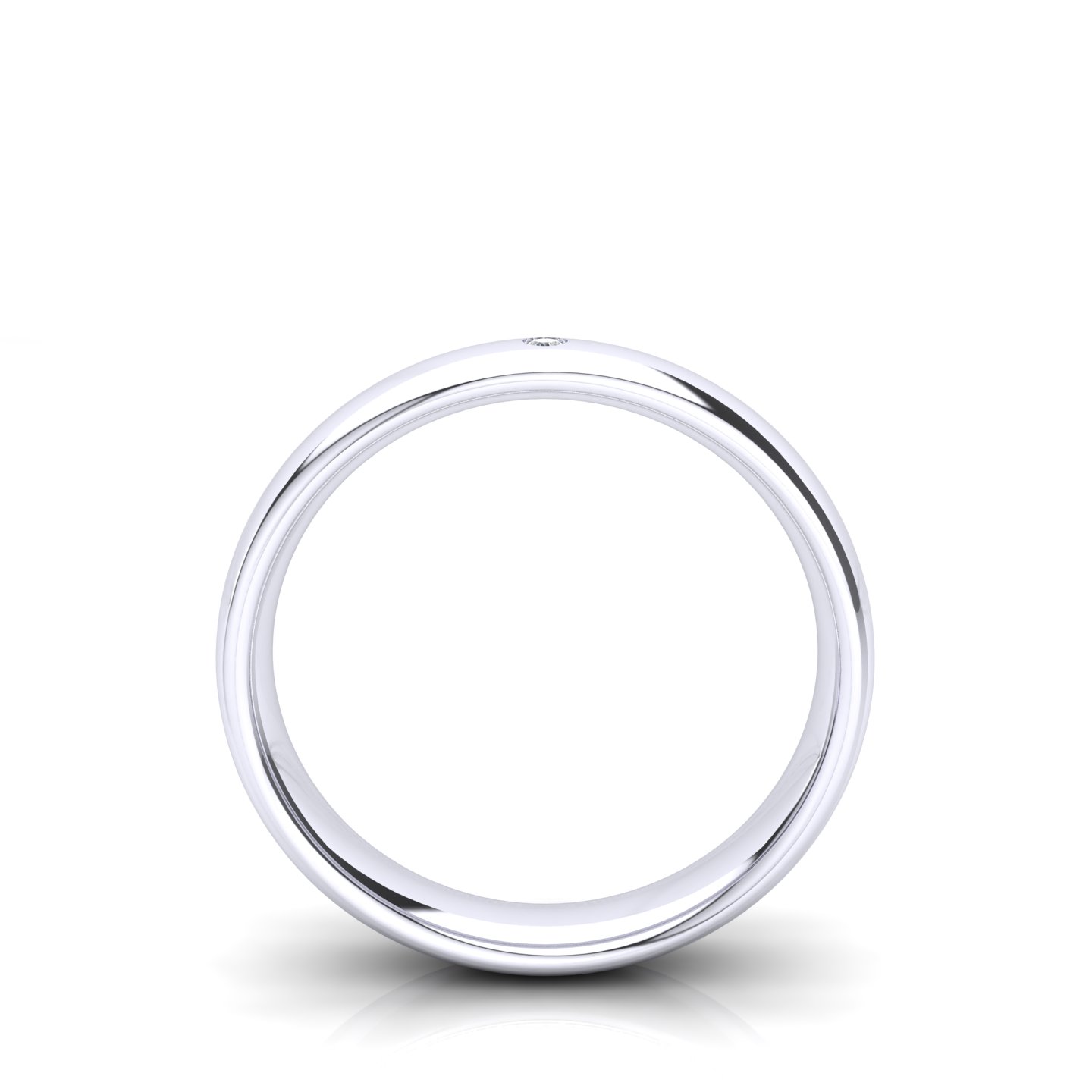 La Comfort Certificato su montatura Comfort 4mm in Oro Bianco 18 kt con Diamante Bianco 0.01Ct / D/E / VVS2/VVS1/IF - Certificati: IGI, GIA, HRD - Peso: 0.03g - Prezzo: 877,57&nbsp;€
