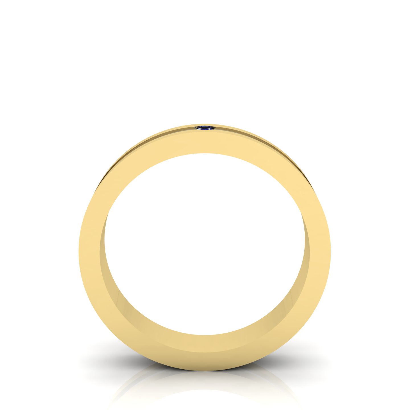 La Bicolore Certificato su montatura Piatta Bicolor in Oro Giallo-Bianco 18 kt con Zaffiro Blue 0.02Ct / X /  - Certificati: IGI, GIA, HRD - Peso: 0.03g - Prezzo: 927,68&nbsp;€