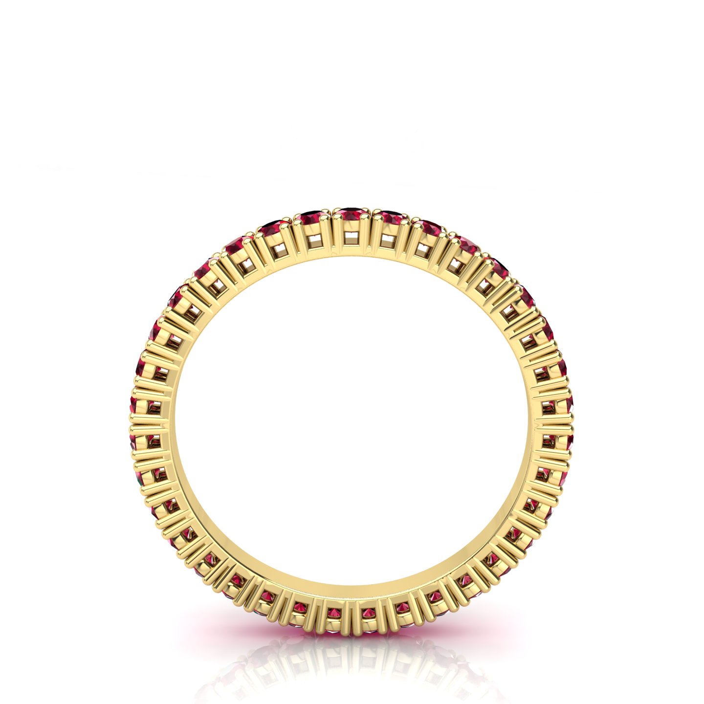 Fedina a giro Certificato su montatura Lotus in Oro Giallo 18 kt con Rubino 0.76Ct / X /  - Certificati: IGI, GIA, HRD - Peso: 0.03g - Prezzo: 1.655,38&nbsp;USD