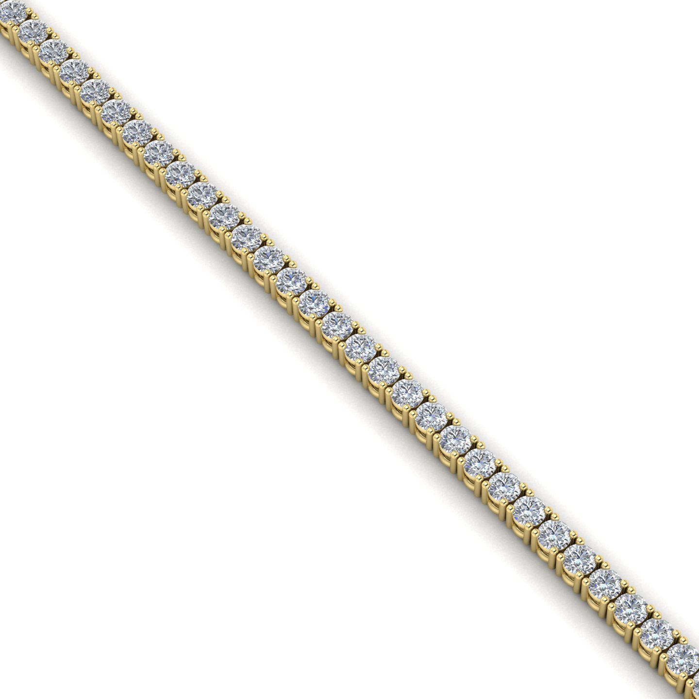 Girocollo Tennis Certificato su montatura Aphrodite in Oro Giallo 18 kt con Diamante Bianco 13.60Ct / D/E / VVS2/VVS1/IF - Certificati: IGI, GIA, HRD - Peso: 0.03g - Prezzo: 33.172,64&nbsp;USD