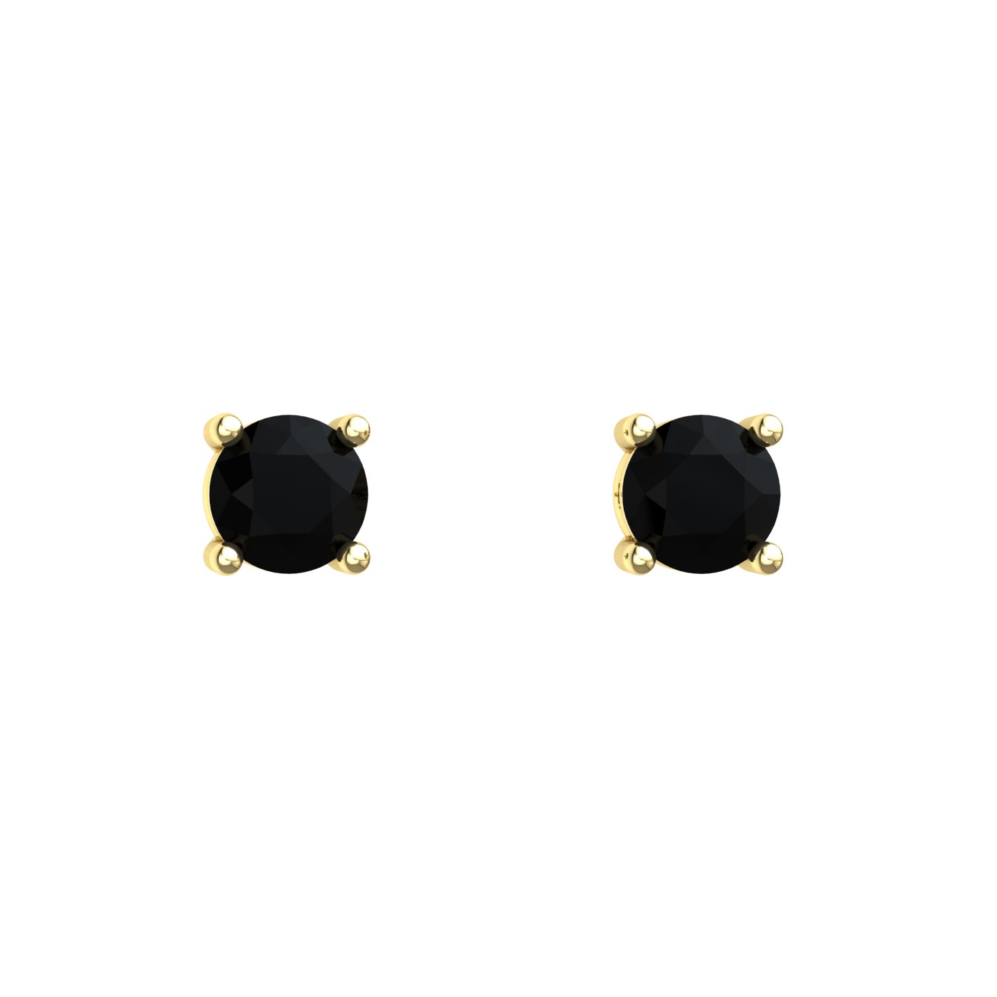 Orecchini Punto Luce Certificato su montatura Hydra in Oro Giallo 18 kt con Diamante Nero 0.60Ct / X /  - Certificati: IGI, GIA, HRD - Peso: 0.03g - Prezzo: 791,21&nbsp;USD