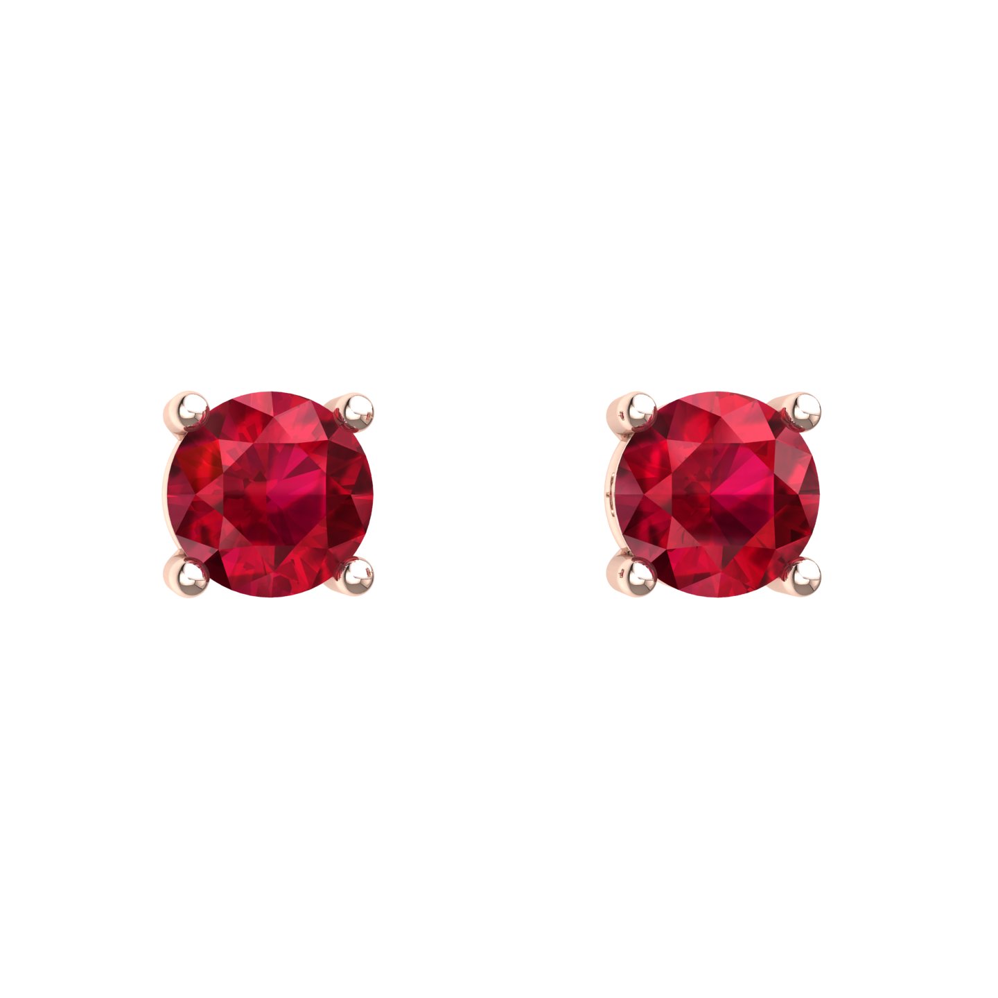Orecchini Punto Luce Certificato su montatura Hydra in Oro Rosè 18 kt con Rubino 1.40Ct / X /  - Certificati: IGI, GIA, HRD - Peso: 0.03g - Prezzo: 1.575,78&nbsp;€
