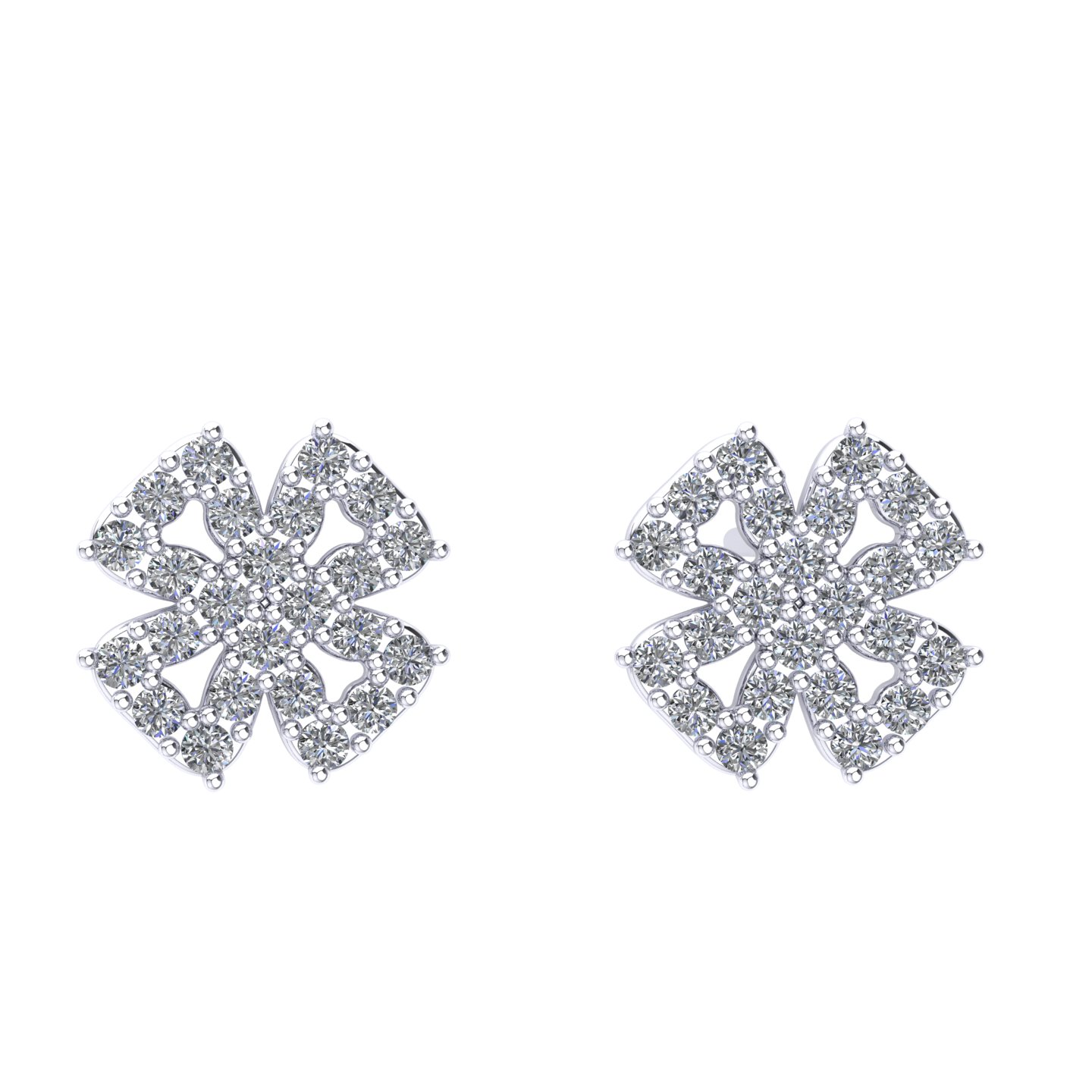 Orecchini Fantasia Certificato su montatura Libra in Oro Bianco 18 kt con Diamante Bianco 0.48Ct / F/G / VS2/VS1 - Certificati: IGI, GIA, HRD - Peso: 0.03g - Prezzo: 1.726,84&nbsp;€