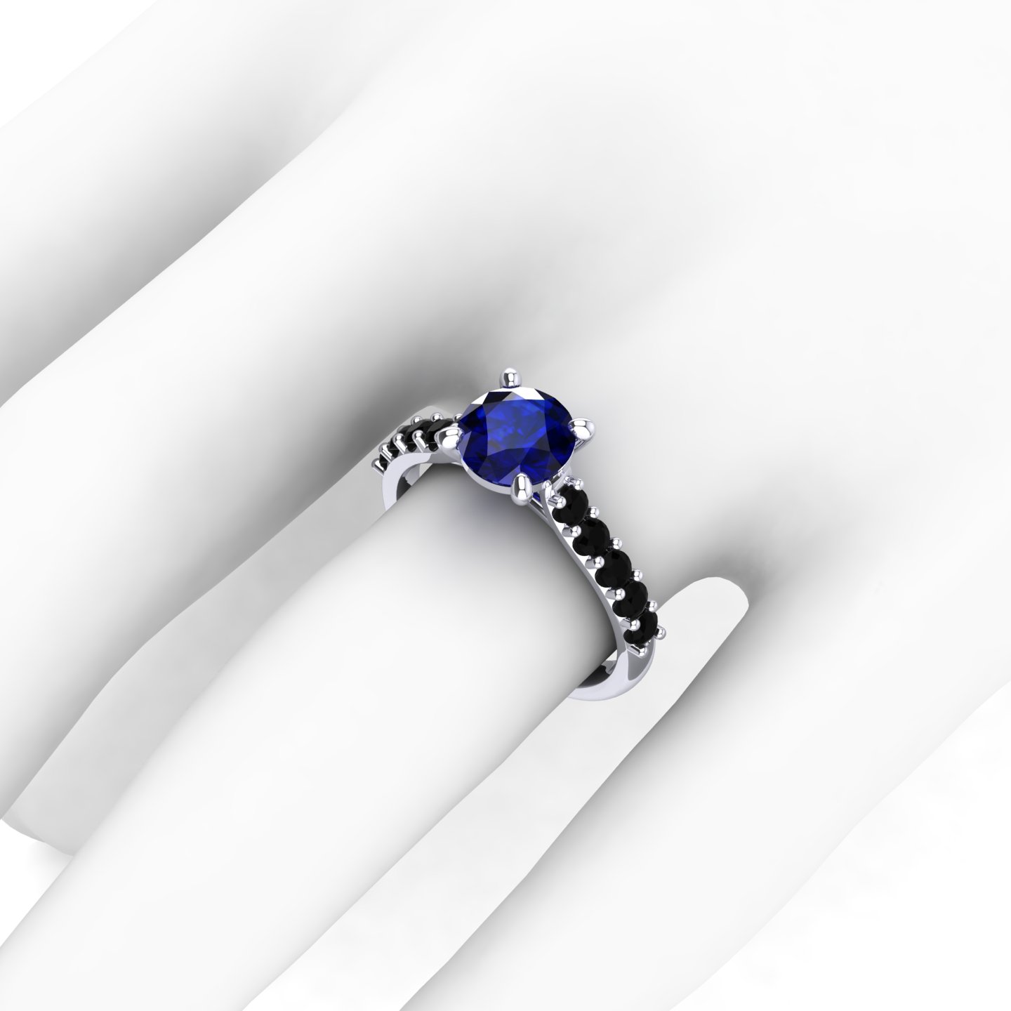 Multi GemStone Solitaire Ring "History"