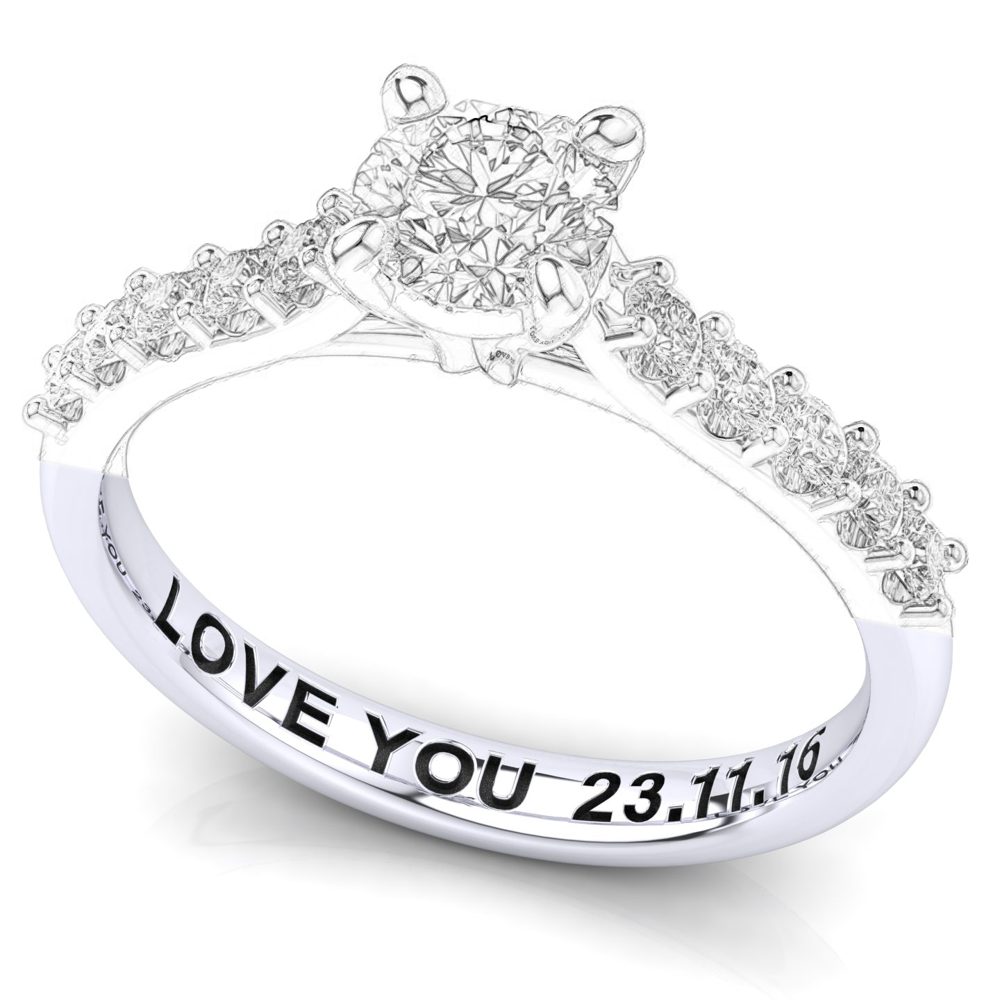 Solitario Multi Gemma Certificato su montatura History in Oro Bianco 18 kt con Diamante Nero 0.70Ct / X /  Diamante Bianco 2.00Ct / G / VS2 - Certificati: IGI, GIA, HRD - Peso: 0.03g - Prezzo: 35.143,94&nbsp;€